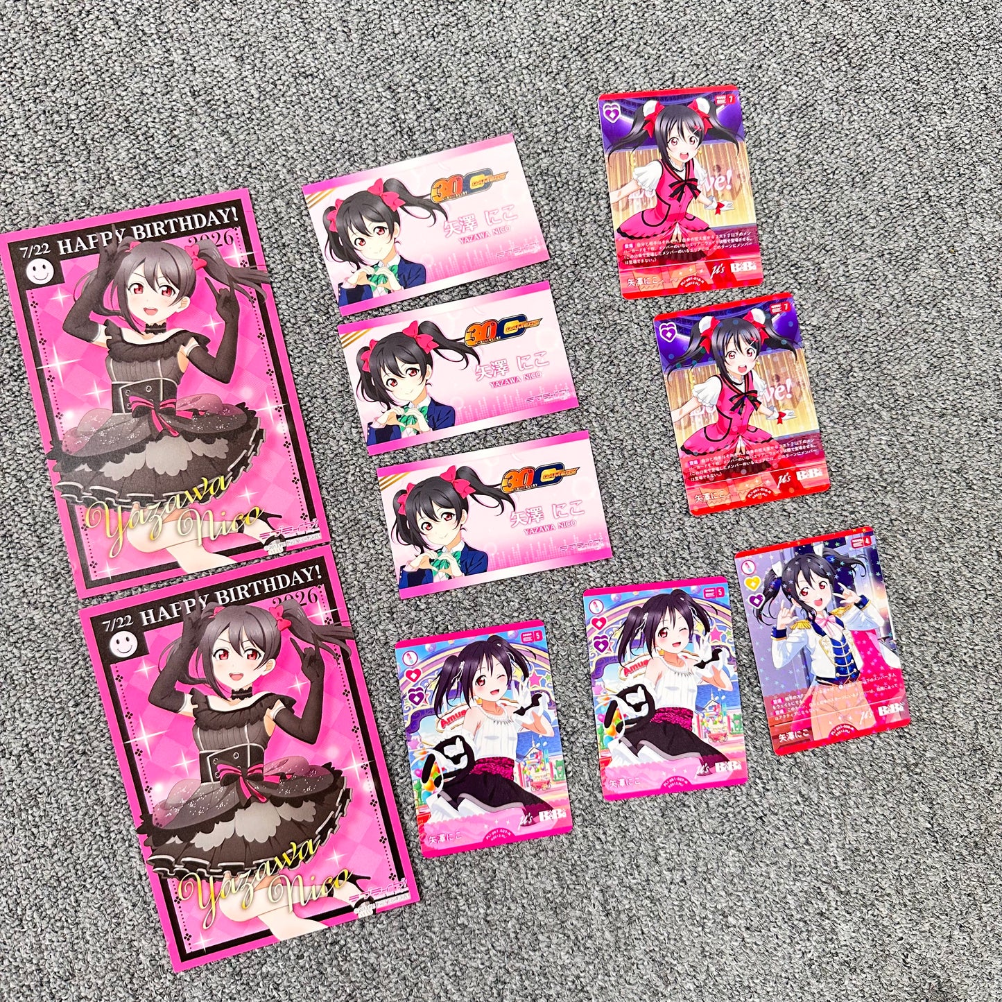 Love Live! Paper Goods Lot (μ's - Nico Yazawa)
