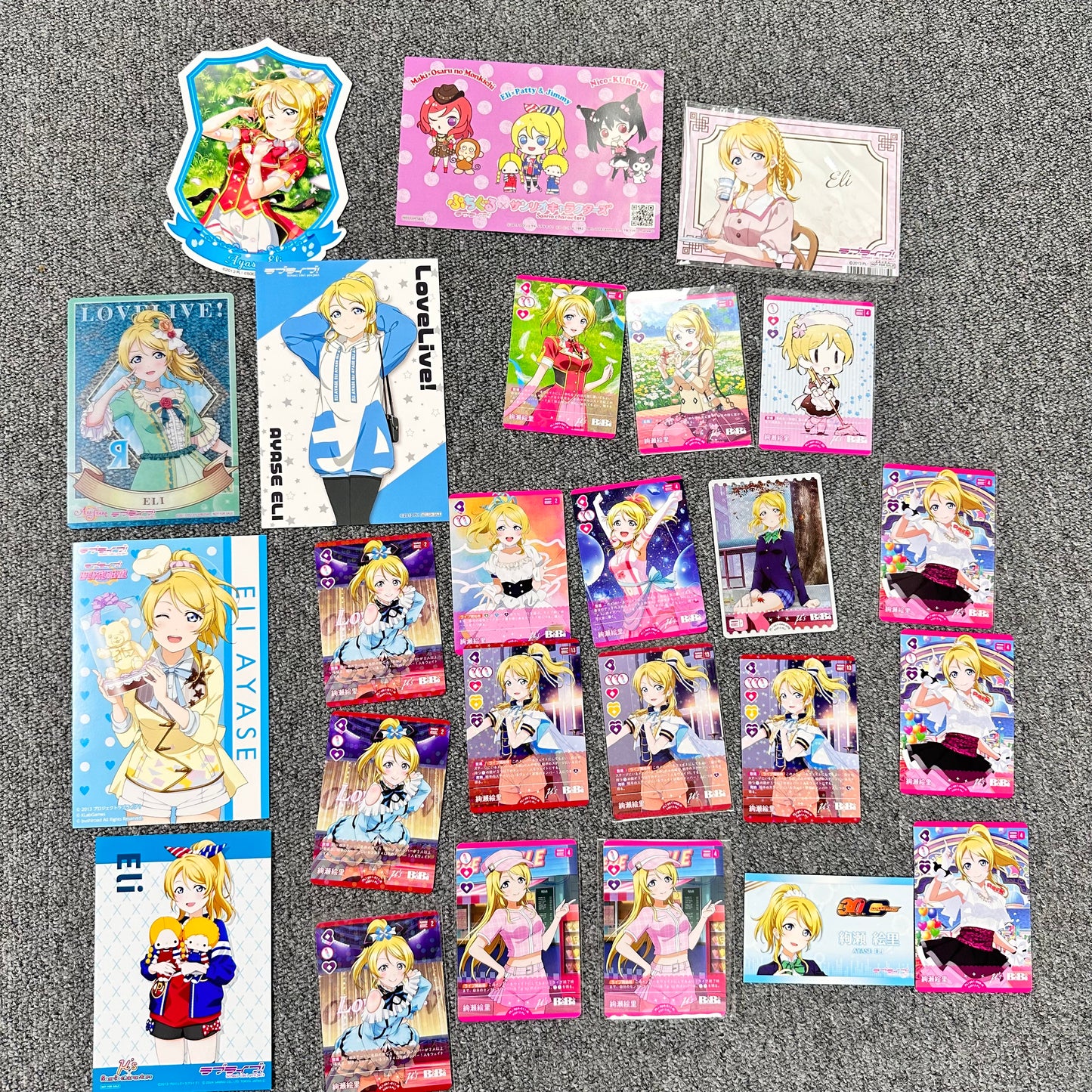Love Live! Paper Goods Lot (μ's - Eli Ayase)