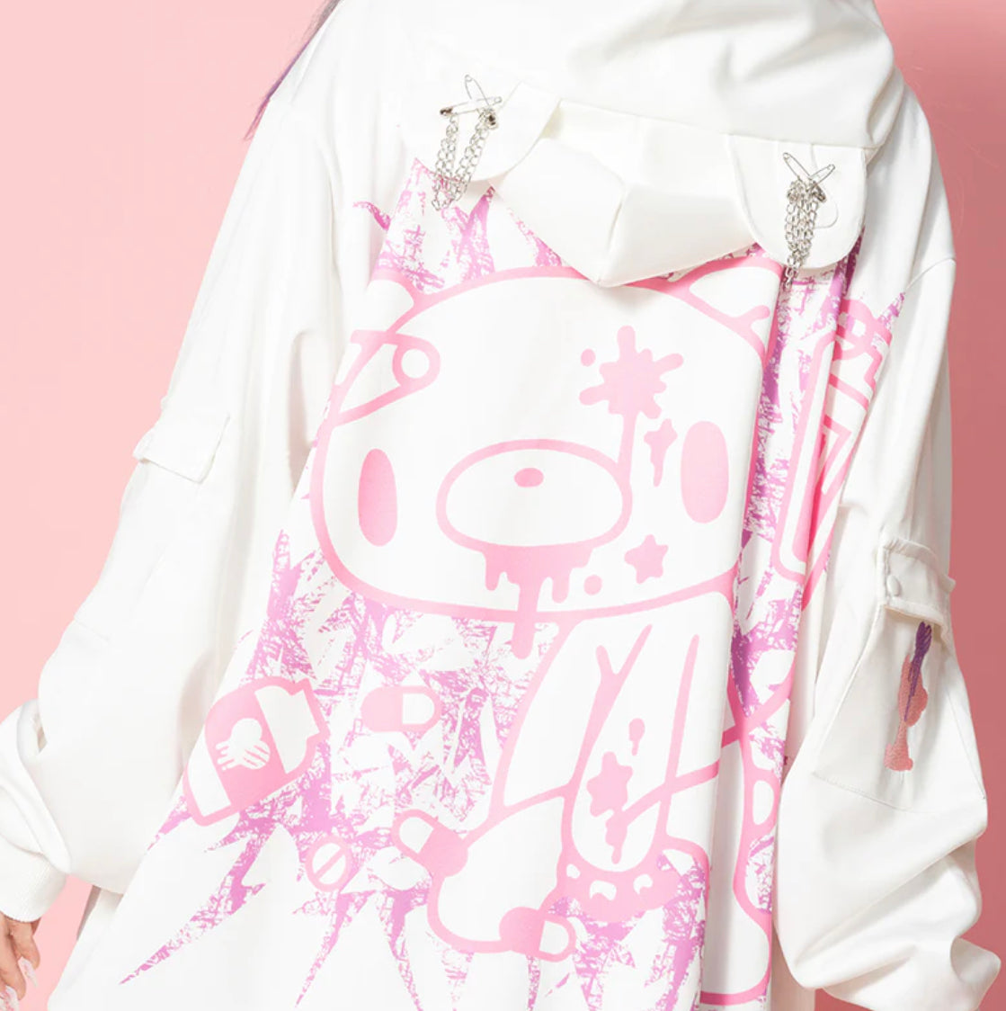 Pastel Gloomy Bear Mesh Jacket - ACDC RAG