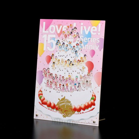Love Live! Series: 15th Anniversary Commemorative Foil-Stamped A4 Acrylic Panel