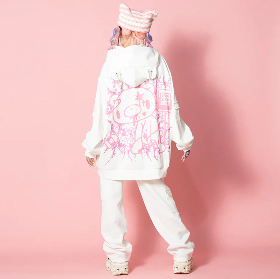 Pastel Gloomy Bear Mesh Jacket - ACDC RAG