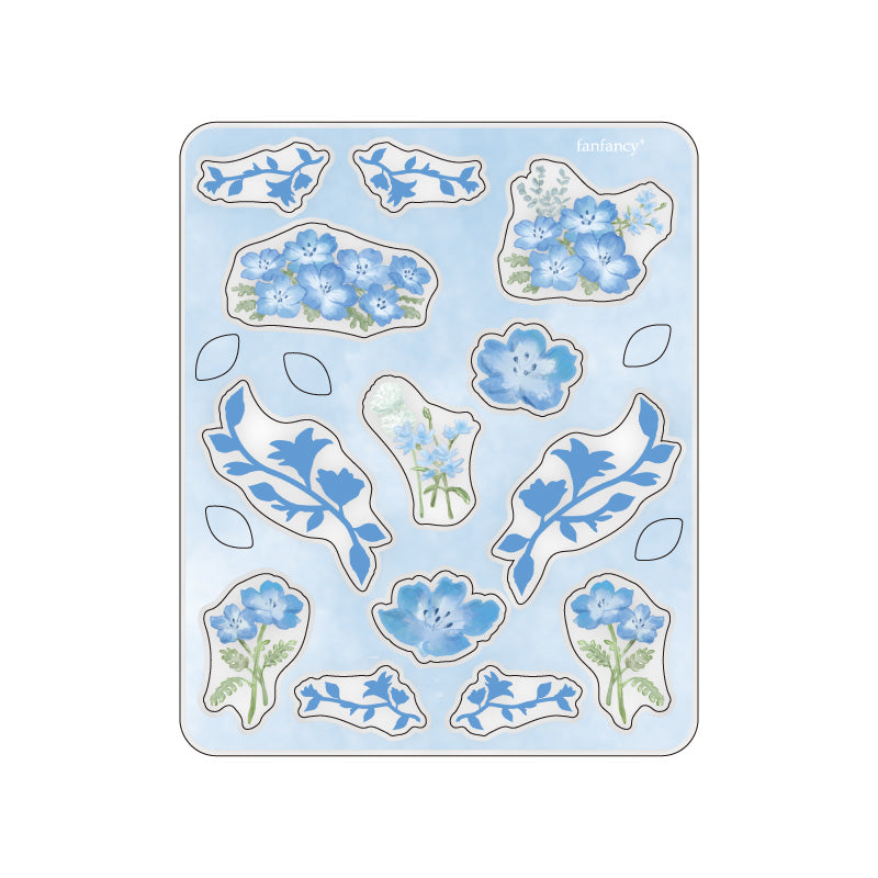 fanfancy+ Botanical Art Acrylic Sticker Accessory Set