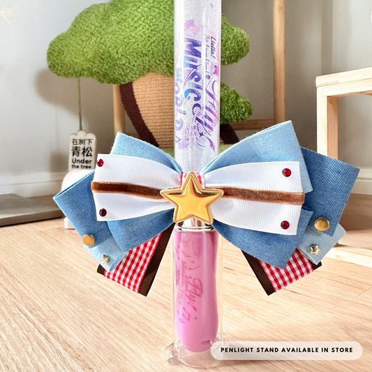 (48 HR AUCTION) Superstar 7th Penlight Bow (Red)