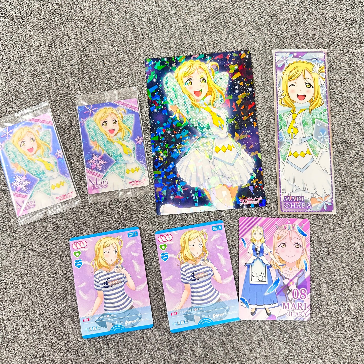 Love Live! Paper Goods Lot (Aqours - Mari Ohara)