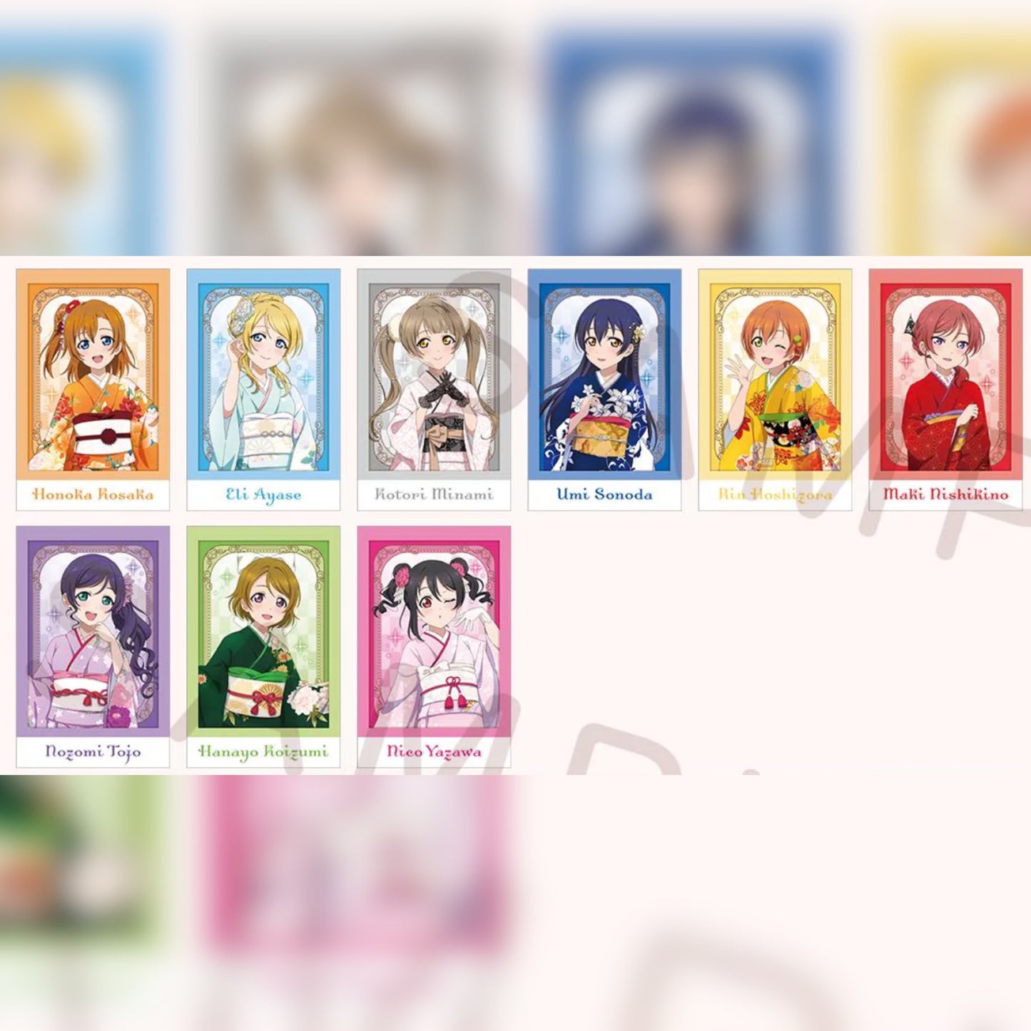 μ’s 10th Anniversary Orchestra Concert Glitter Holographic Polaroid Trading Card