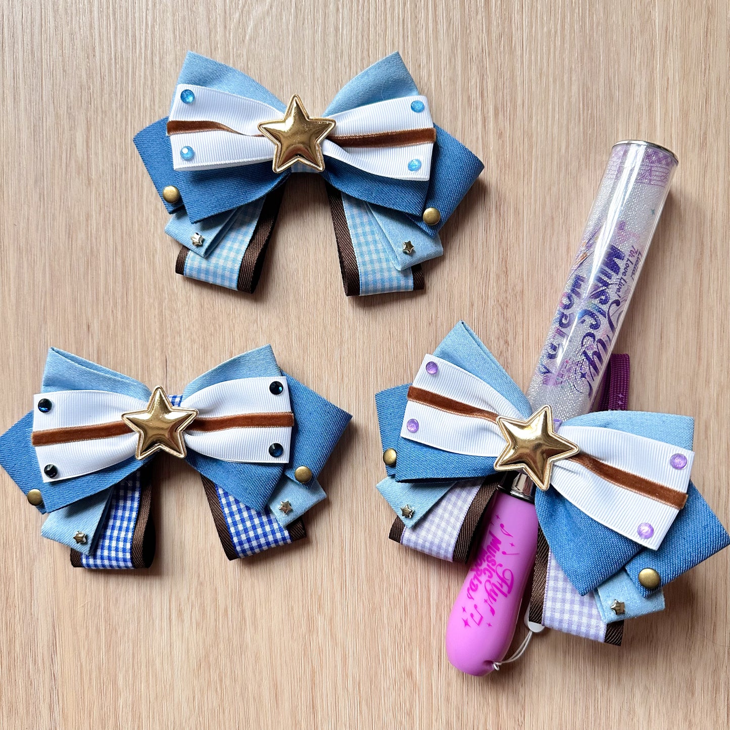 (24 HR AUCTION) Superstar 7th Penlight Bow (Dark Blue)
