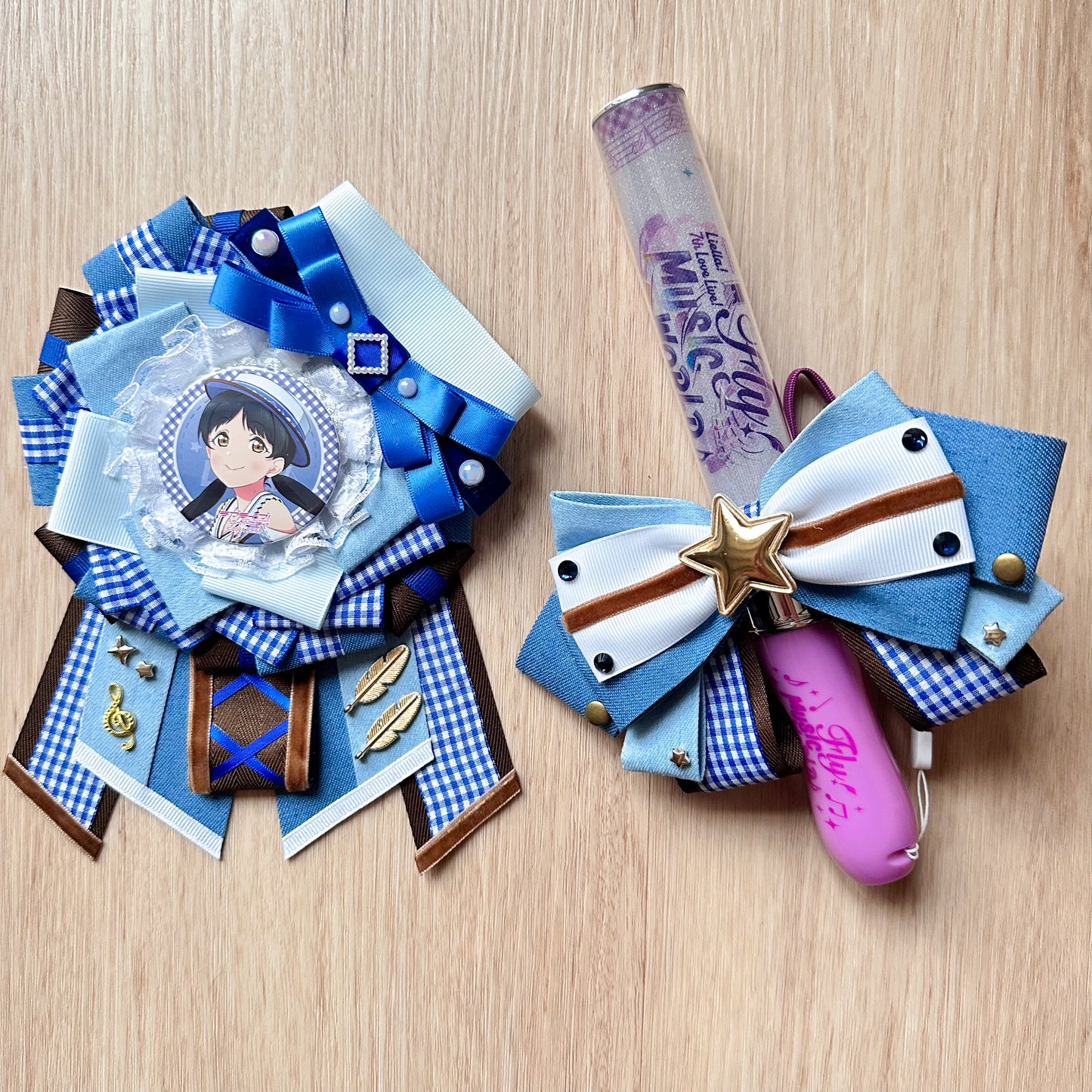 (24 HR AUCTION) Superstar 7th Penlight Bow (Dark Blue)