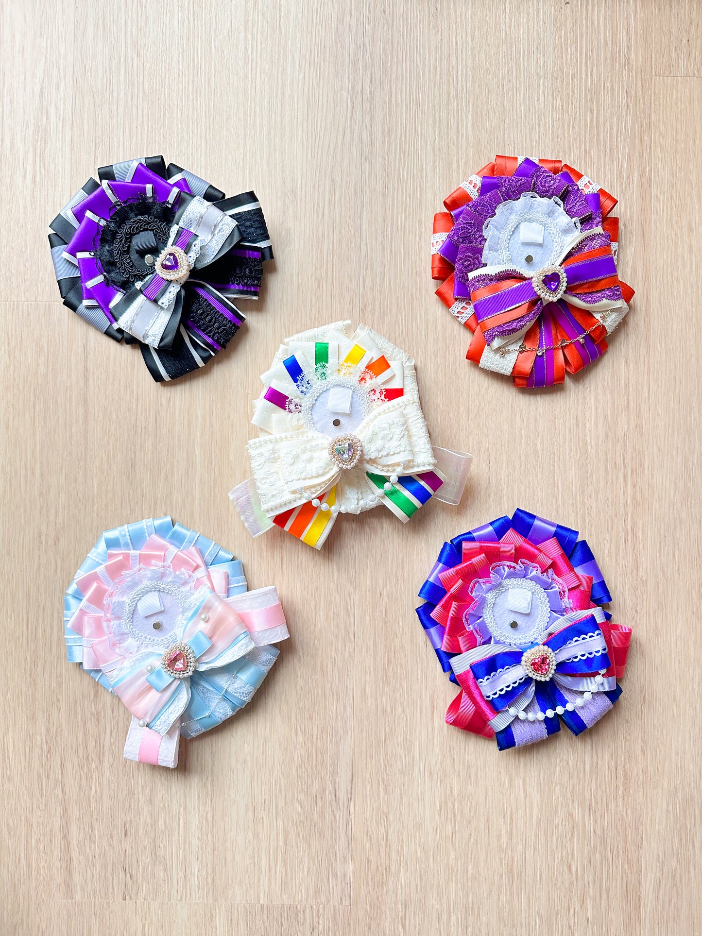 (48 HR AUCTION) PRIDE Month Charity Auction - Trans Flag Rosette