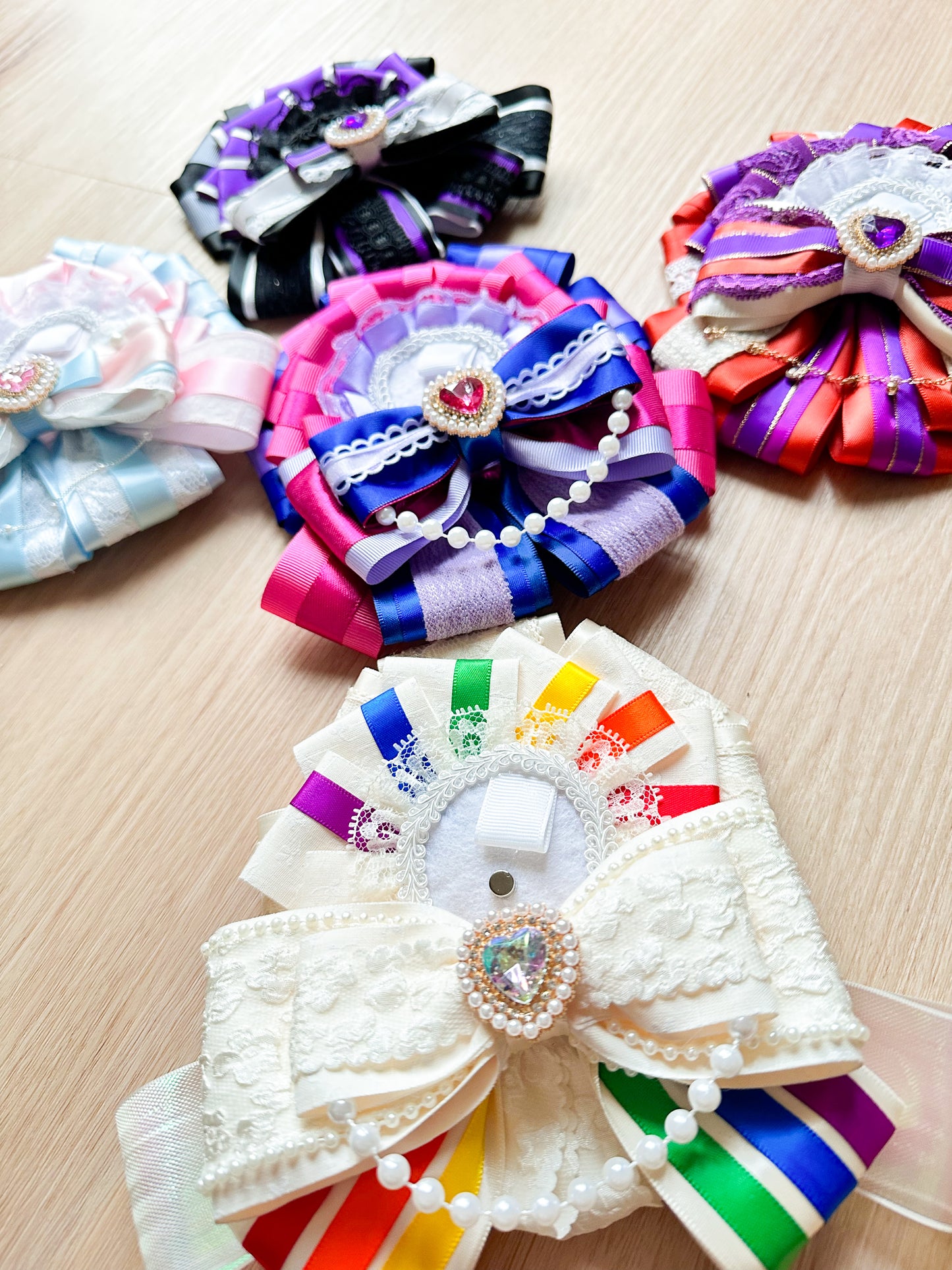 (48 HR AUCTION) PRIDE Month Charity Auction - Trans Flag Rosette