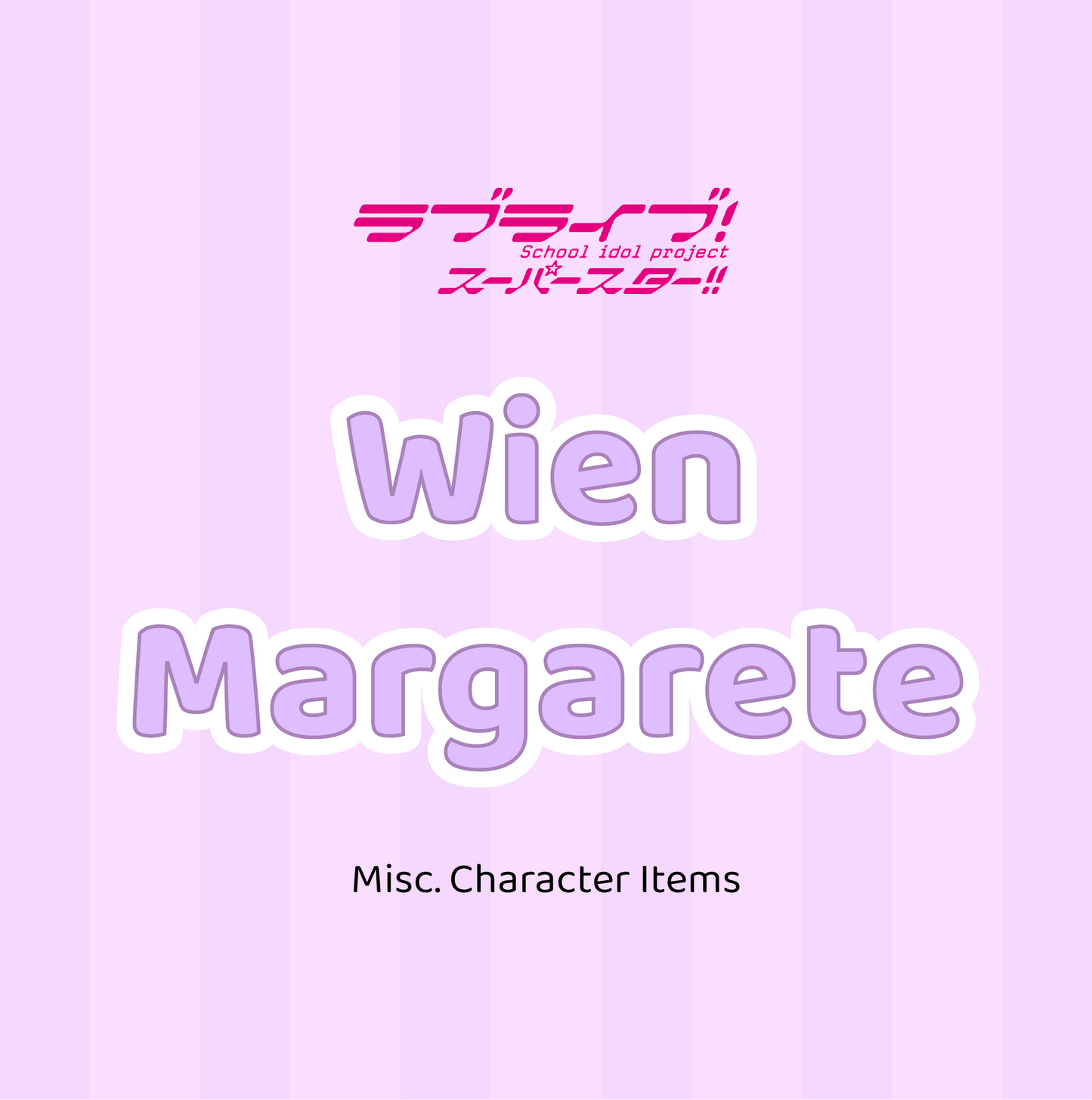 Love Live! Superstar!! Misc Character Items (Margarete)