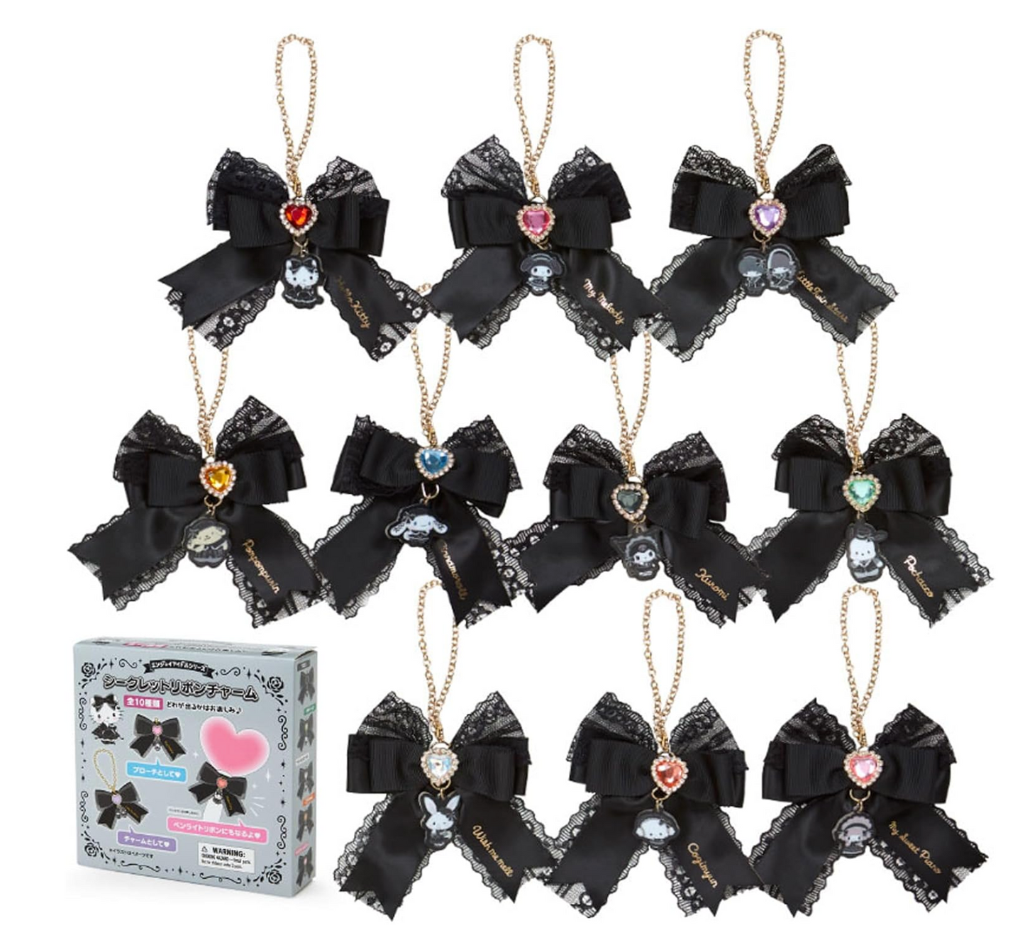 Sanrio Enjoy Idol Gothic Night Party Blind Box Penlight Bow