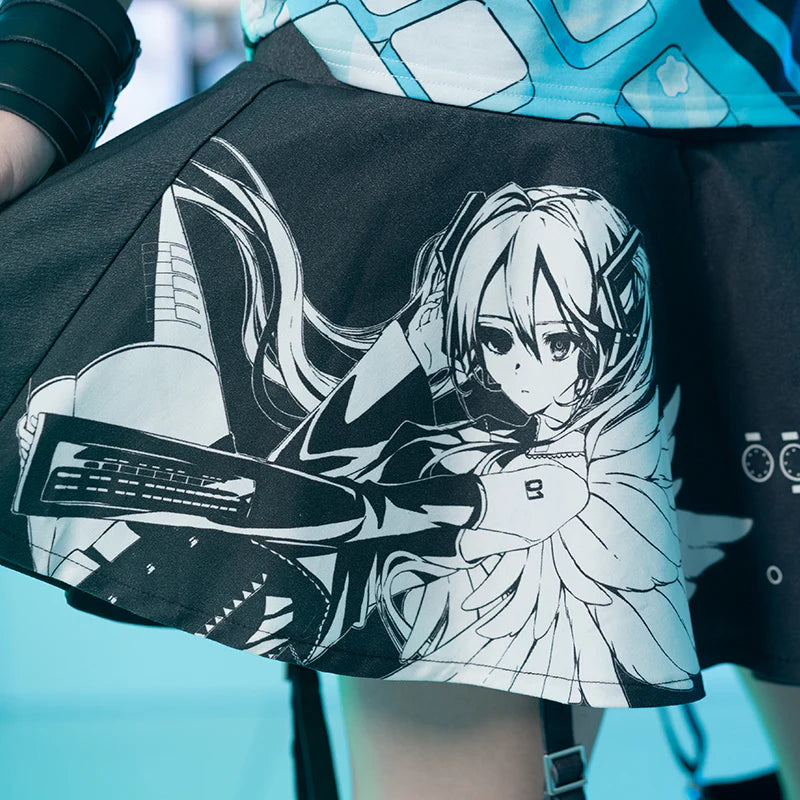 Hatsune Miku Skirt With Leg Warmers - ACDC RAG