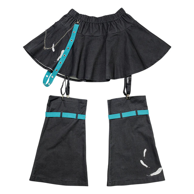 Hatsune Miku Skirt With Leg Warmers - ACDC RAG