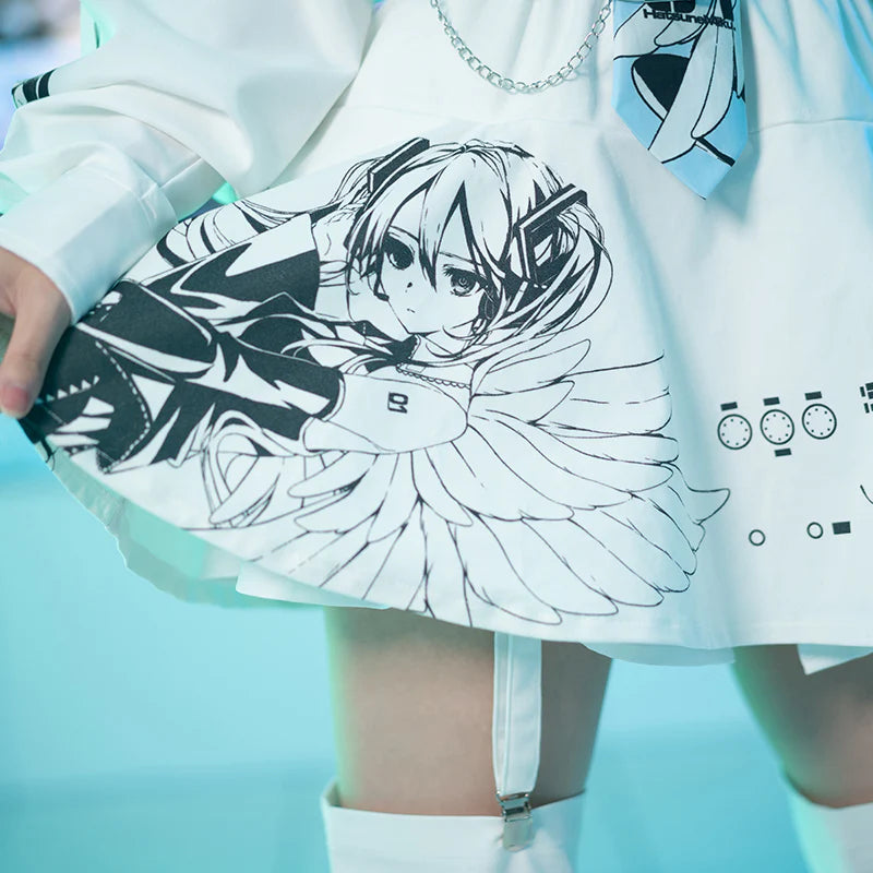 Hatsune Miku Skirt With Leg Warmers - ACDC RAG