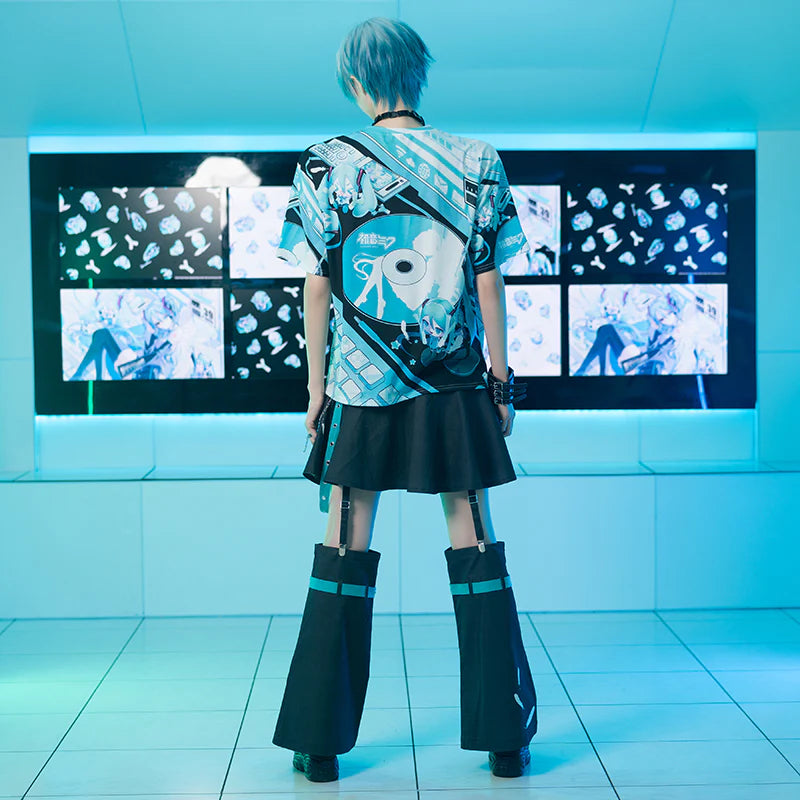 Hatsune Miku Skirt With Leg Warmers - ACDC RAG