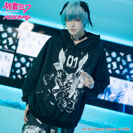 Hatsune Miku Punk Hoodie - ACDC RAG