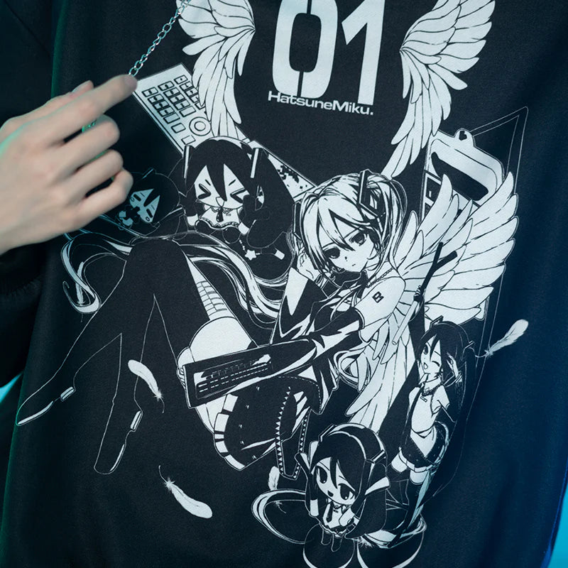 Hatsune Miku Punk Hoodie - ACDC RAG