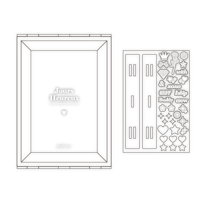 fanfancy+ Build Your Own Custom Colours Acrylic Frame